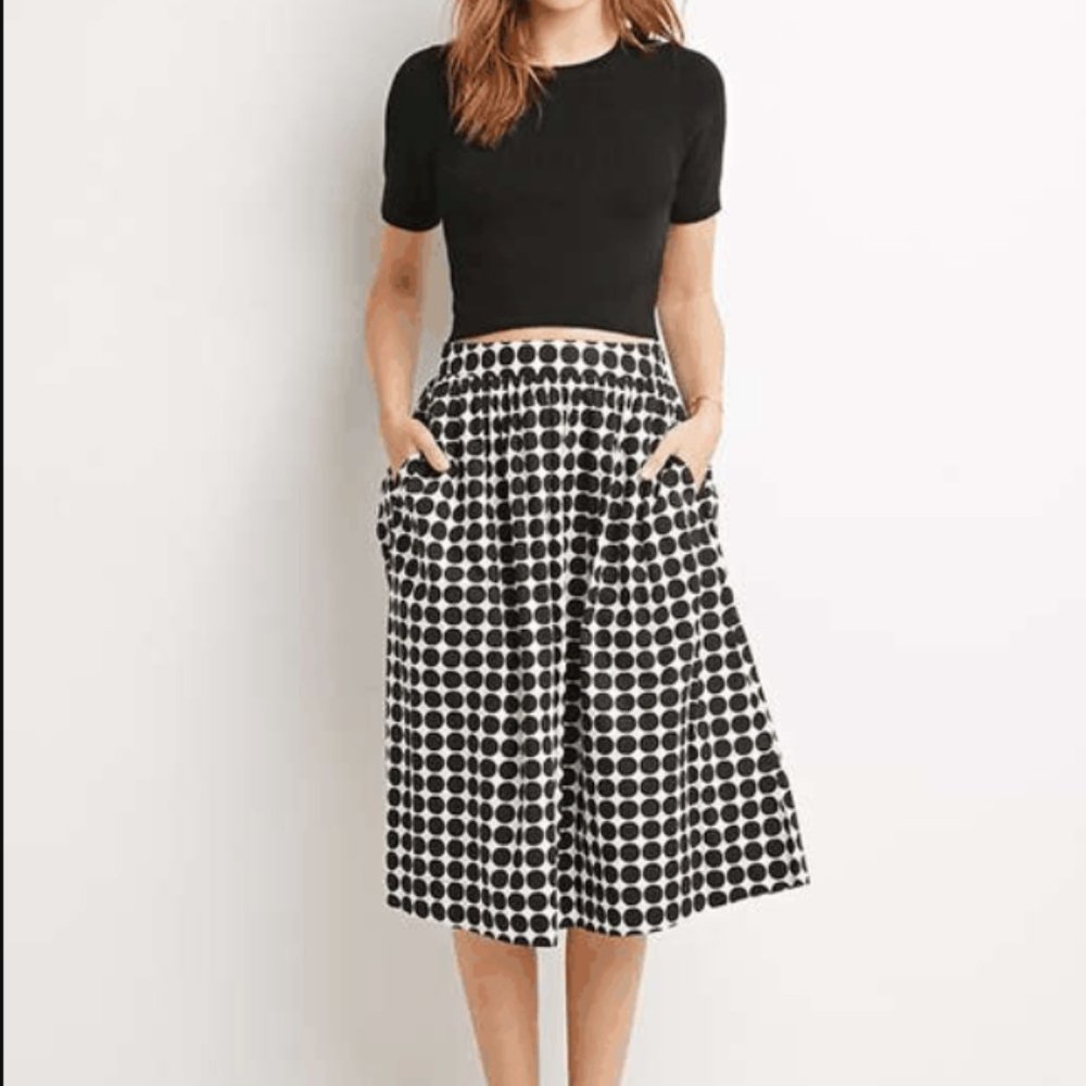 Forever 21 Contemporary Polka Dot midi skirt
